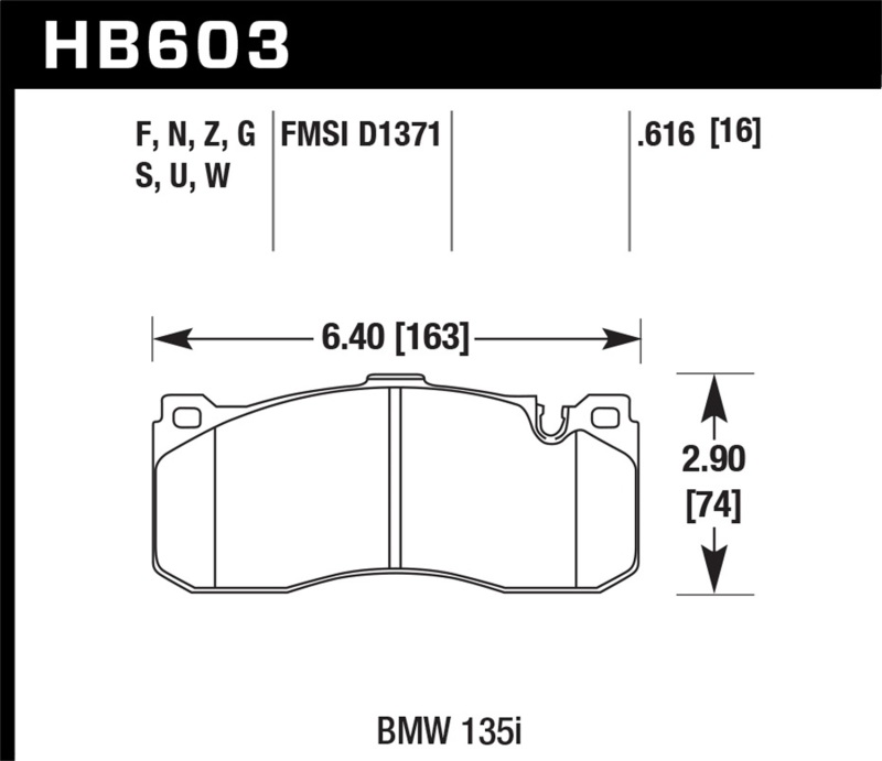 BMW 1 Series Brake Pads - Front - Hawk Performance - HPS 5.0 - `08-`13 BMW 1 Series Brake Pads - Front - Hawk Performance - HPS 5.0 - `08-`13